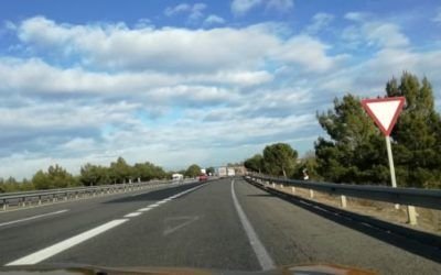 Videoanálisis carril aceleración autovía