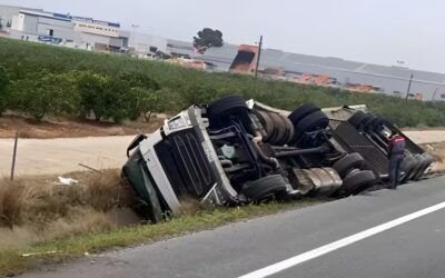 Accidente de camión, imagen comentada