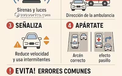 Actuación con ambulancia en servicio urgente