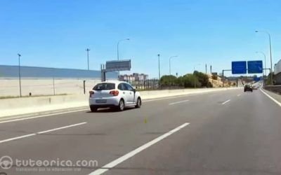 Circulación por carril central de autovía