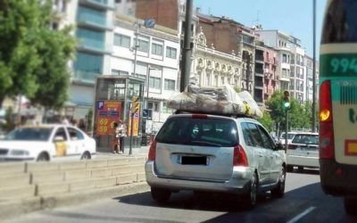 Normativa sobre el transporte de mercanc&iacute;as en baca