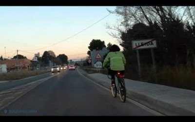 Ciclista con luz VIDEOANÁLISIS