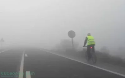 Ciclista con niebla VIDEOANÁLISIS