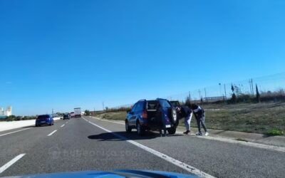 Inmovilización en autovía de un vehículo | FOTOANÁLISIS