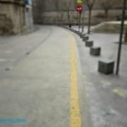 Línea amarilla longitudinal continua VIDEOANÁLISIS
