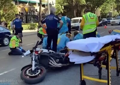 Accidente de motocicleta