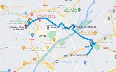 Examen práctico de conducir 17 en Lleida Mayo 2022