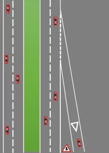 Carril aceleraci&oacute;n dibujo
