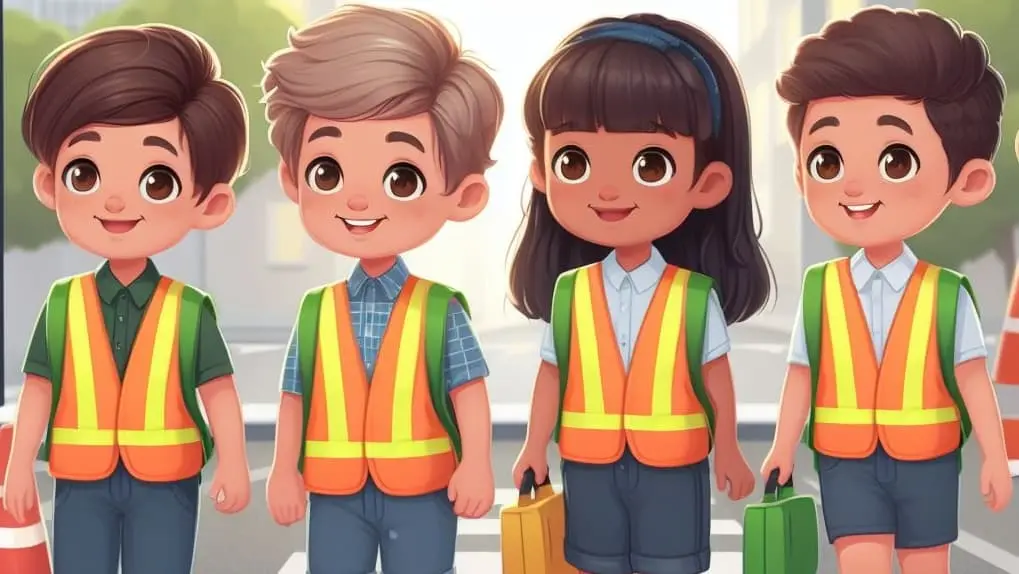 Niños con chaleco