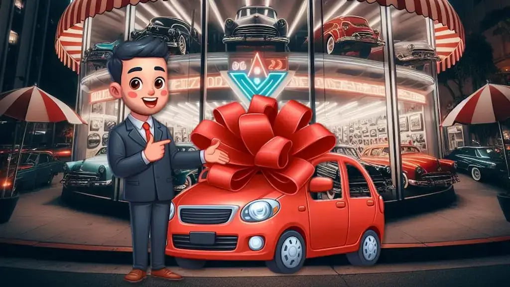 Vendedor de coches en concesionario