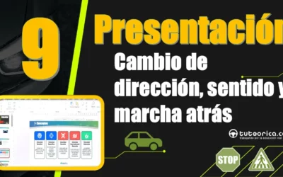 Tema 9 del curso teórico del carnet de conducir: cambios de dirección y sentido y marcha atrás