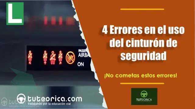 Errores al usar el cinturon de seguridad