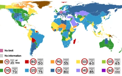 Límites de velocidad en las carreteras del mundo