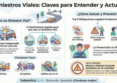 infografia concepto de siniestro vial