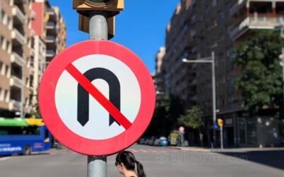 R304 prohibido cambio de sentido videoanálisis