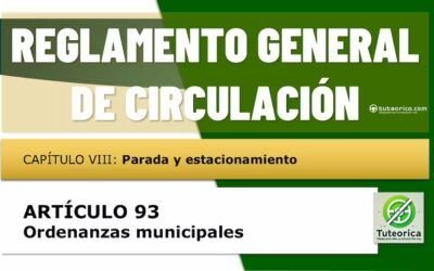 Ordenanzas municipales. Artículo 93 del RGCir