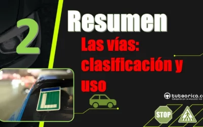 Resumen del Tema 2 del curso teórico del carnet de conducir: las vías públicas