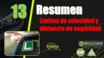 Resumen del Tema 13 del curso te&oacute;rico del carnet de conducir: l&iacute;mites de velocidad y distancia de seguridad