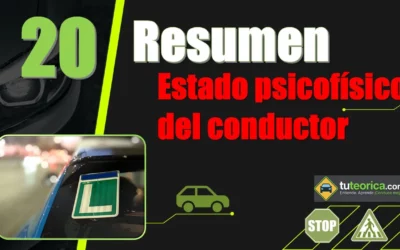 Resumen del Tema 20 del curso teórico del carnet de conducir: estado psicofísico del conductor