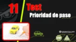 Tema 11 del curso te&oacute;rico del carnet de conducir: test de las normas de prioridad de paso