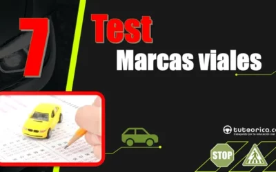 Test del Tema 7 del curso teórico del carnet de conducir: marcas viales