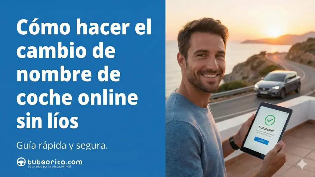 Cómo hacer el cambio de nombre de coche online sin líos ni esperas